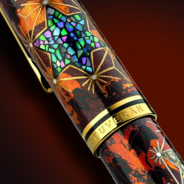 Pelikan Souverän M1000 Pelikan Maki-e Ivy and Komon LE Stylo plume