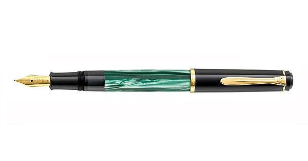 Pelikan M200 Green-Marble 万年筆　字幅OM Amazon.com : Pelikan Souverän M200 Fountain Pen, Medium Nib