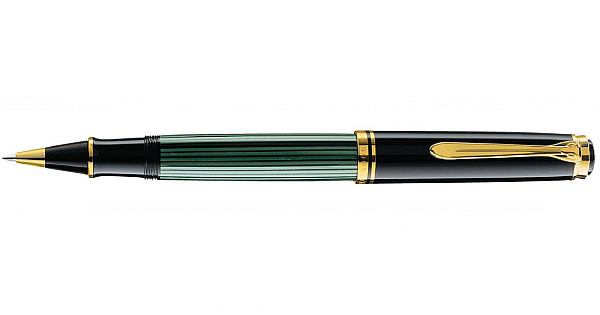 Pelikan Souverän R800 Black/Green Rollerball | Appelboom.com