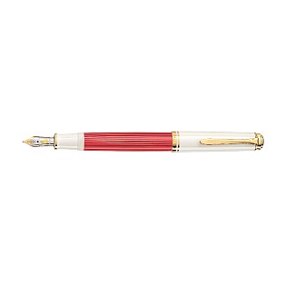 Pelikan Souverän M600 Red-White Stylo Plume