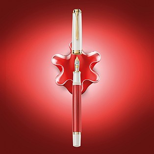 Pelikan Souverän M600 Red-White Stylo Plume