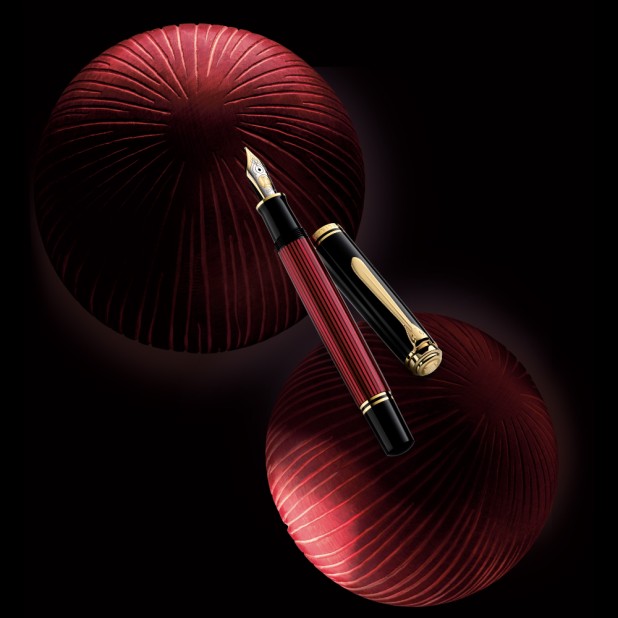 Pelikan Souverän M800 Black-Red Vulpen