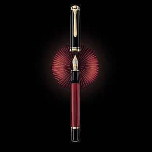 Pelikan Souverän M800 Black/Red Vulpen