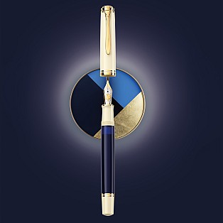 Pelikan Souverän M800 Cream Blue Vulpen
