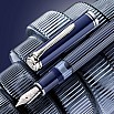 Pelikan Souverän M815 Metal Striped Blue Fountain pen Pelikan Souverän M815 Metal Striped Blue Fountain pen