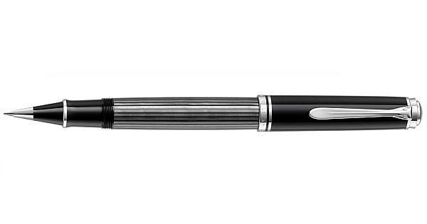 Pelikan M805 Black-stripes EF-nib 極細字 Pelikan Souveran M805 Fountain Pen - Black-Silver – Atlas