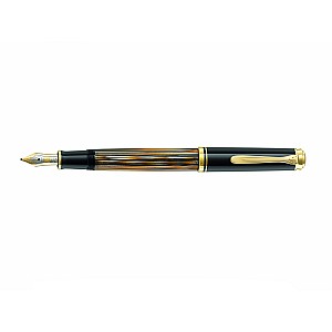 Pelikan Souverän M400 Tortoiseshell Brown Caneta de Tinta Permanente - Special Edition