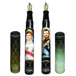 Phoenix Lacquer Art Russian Empire Nikolas and Alexandra Fountain pen 