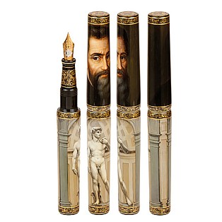 Phoenix Lacquer Art Great Masters Michelangelo Fountain pen