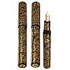 Phoenix Lacquer Art Ornaments Golden Moose & Flowers Fountain pen