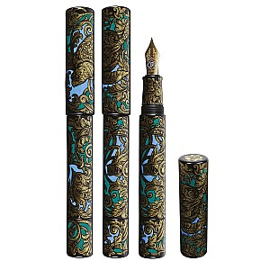 Phoenix Lacquer Art Ornaments Golden Turtle Fountain pen