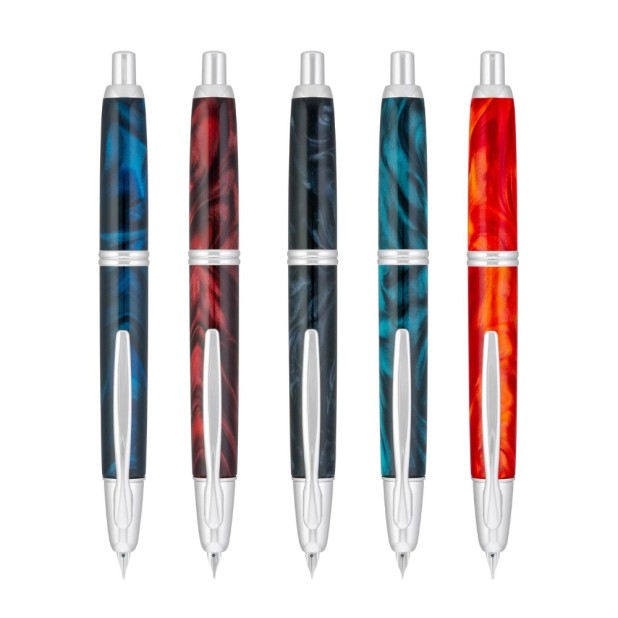 Pilot Capless Marble Red Fountain Pen