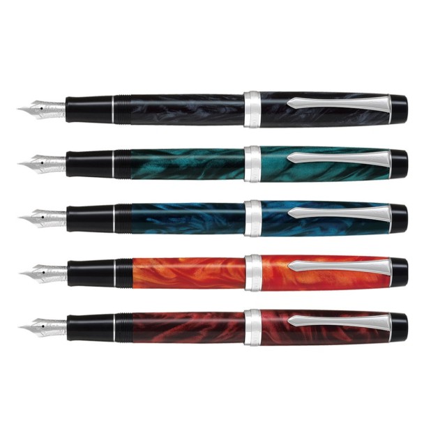 Pilot Custom Heritage SE Blauw Marmeren Vulpen