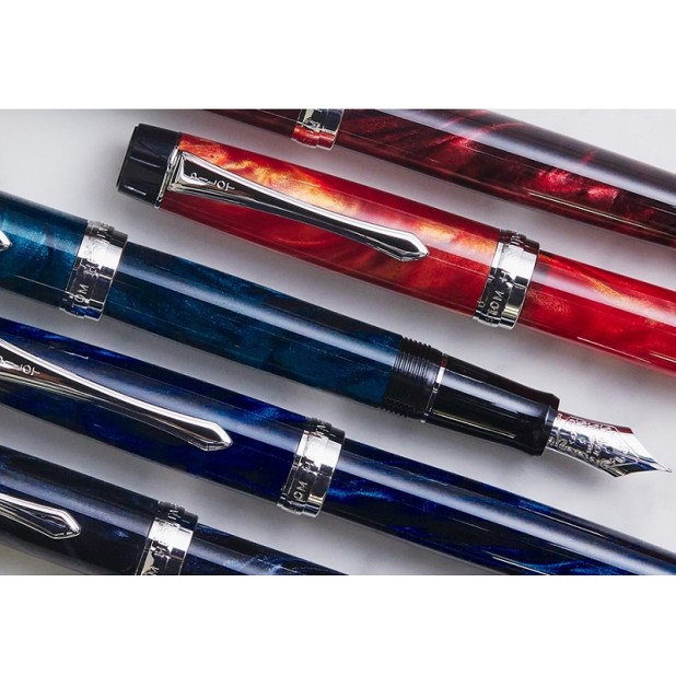 Pilot Custom Heritage SE Blauw Marmeren Vulpen