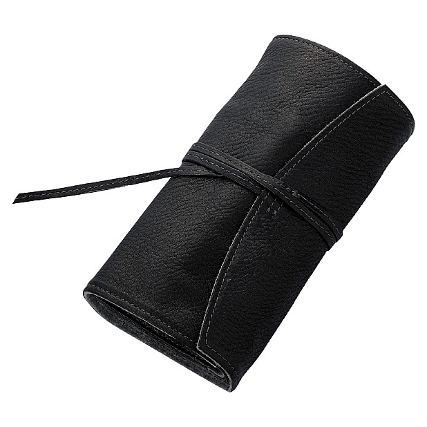 Pilot Pensemble Leather Pen Case with Zipper Case Black (Fivefold)