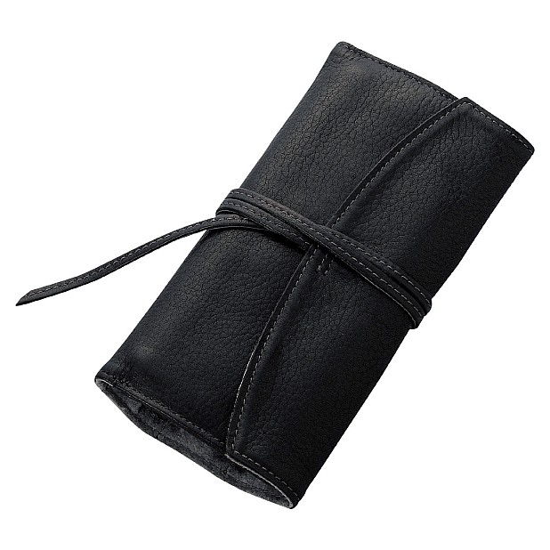 Pilot Pensemble Leather Pen Case with Zipper Case Black (Triple)