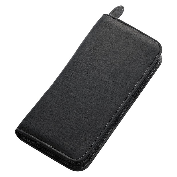 Pilot Pensemble Leather Zipper Pen Case Black (Triple)