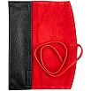 Pilot Leather Pen Case Long Size Black and Red (Single)