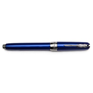 Pineider La Grande Bellezza Full Metal Jacket 14KT Lightning Blue Fountain pen