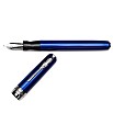 Pineider La Grande Bellezza Full Metal Jacket Lightning Blue Fountain pen