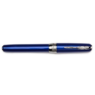 Pineider La Grande Bellezza Full Metal Jacket Lightning Blue Fountain pen