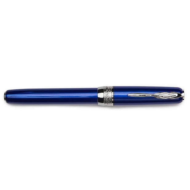 Pineider La Grande Bellezza Full Metal Jacket Lightning Blue Fountain pen