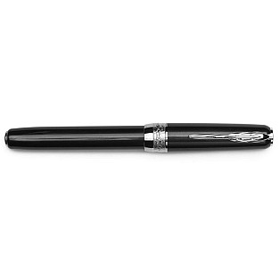 Pineider La Grande Bellezza Full Metal Jacket Midnight Black Fountain pen