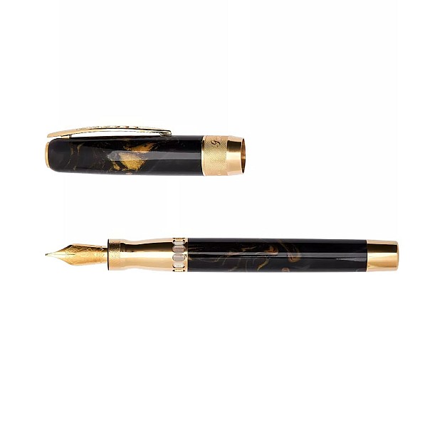 Pineider La Grande Bellezza Rock Midnight Black GT Vulpen