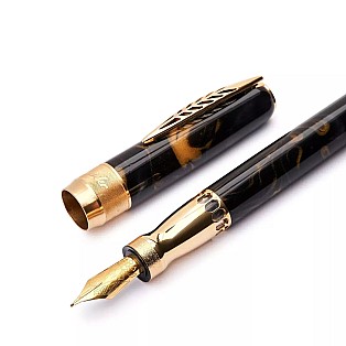 Pineider La Grande Bellezza Rock Midnight Black GT Vulpen