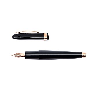 Pineider Modern Times Black RGT Fountain pen