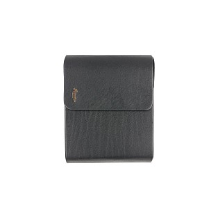 Pineider Leather Black Pen Pouch Sixfold
