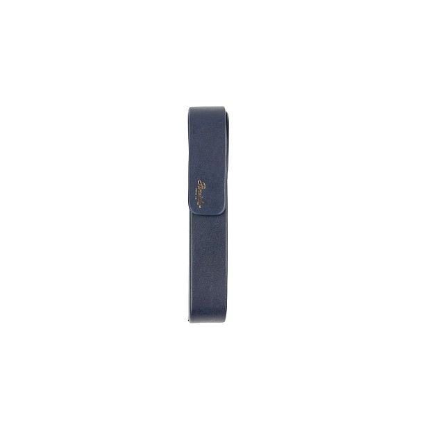 Pineider Leather Blue Pen Pouch Single