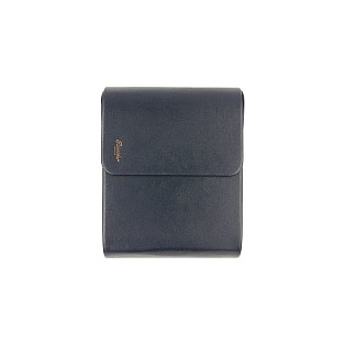 Pineider Leather Blue Pen Pouch Sixfold