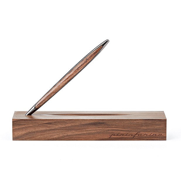 Pininfarina Cambiano Walnut Polished Black Ethergraf Penna