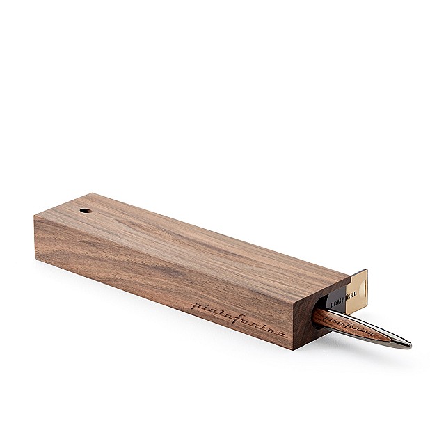 Pininfarina Cambiano Walnut Polished Black Ethergraf Penna