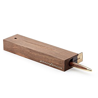 Pininfarina Cambiano Walnut Gold Ethergraf Potlood