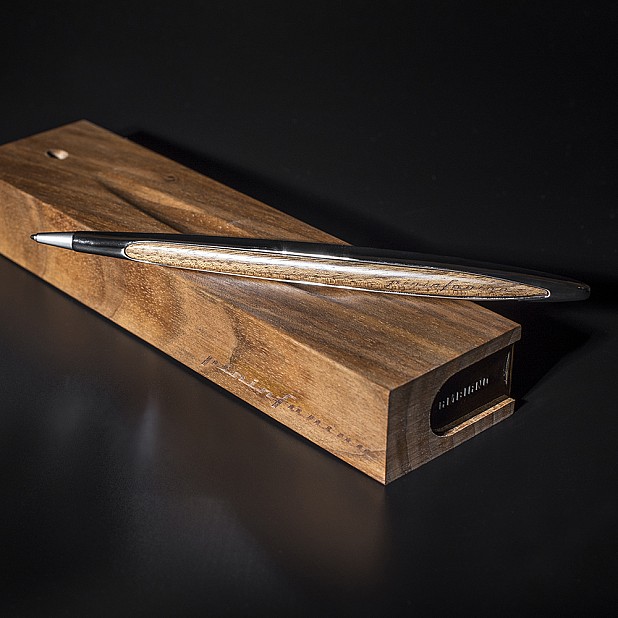 Pininfarina Cambiano Walnut Blue Stylo Bille