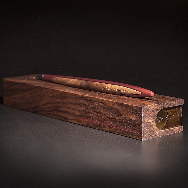 Pininfarina Cambiano Walnut Red Stylo Bille