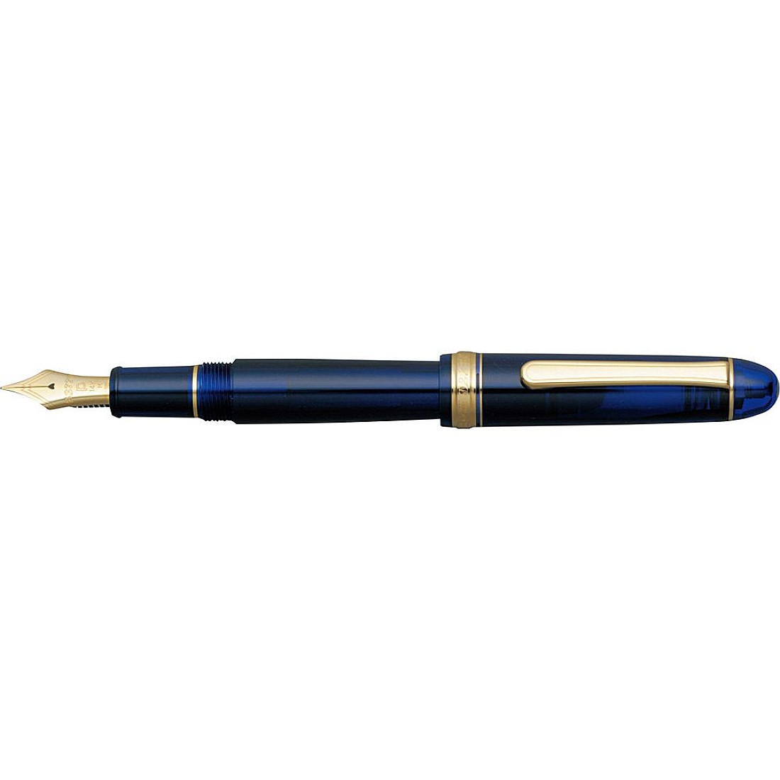 Platinum #3776 CENTURY CHARTRES BLUE 14K Fountain Pen PNB-13000#51 from Japan