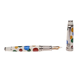 David Oscarson Pierot and Pierrette White LE Fountain Pen Pre-owned