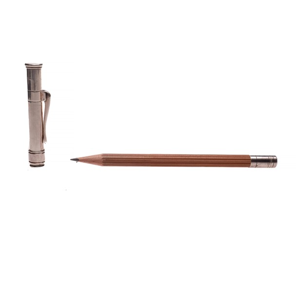 Graf von Faber-Castell Silver Pencil Holder Vintage (1993) with 3 Pencils Pre-owned