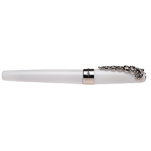 Montegrappa Fortuna Caduceus White Fountain Pen Pre-owned