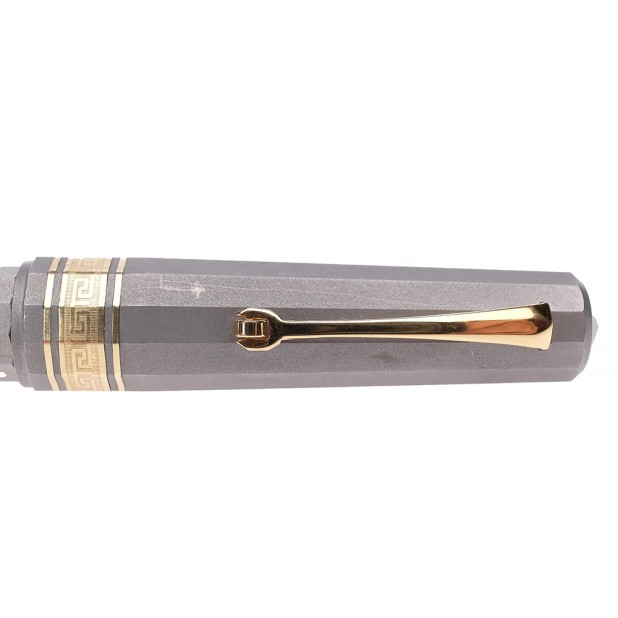 Omas Paragon Celluloid Blue Royal Fountain Pen Pre-owned