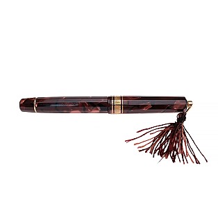 Omas Princess Scarlet Red Celluloid Fountain Pen Pre-owned 