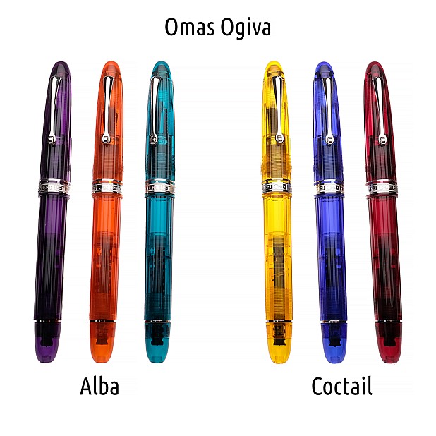 Omas Ogiva Cocktail Burgundy Fountain Pen Pre-owned