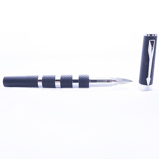 Parker Ingenuity Large Black Rubber ST Vulpen Pre-owned