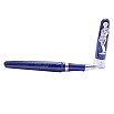 Stipula Michelangelo David Blue Marble / Chrome Trim Twist Rollerball Pre-owned