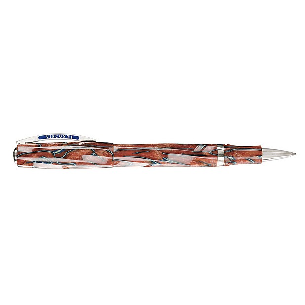 Visconti Divina Desert Spring LE Brown with Blue Streaks Rollerball Pre-owned