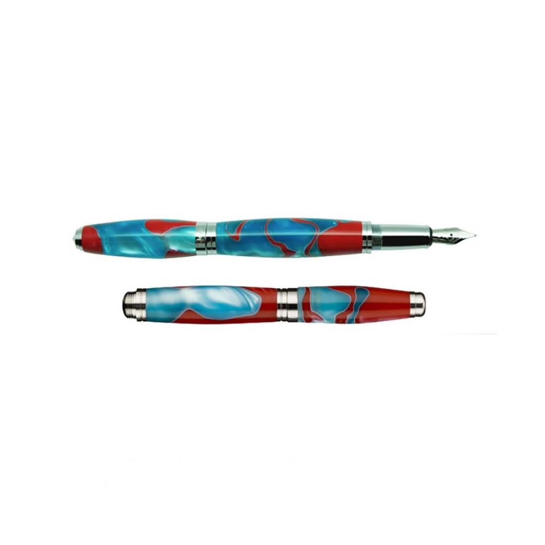 Récife Pearl Turquoise Red Fountain pen