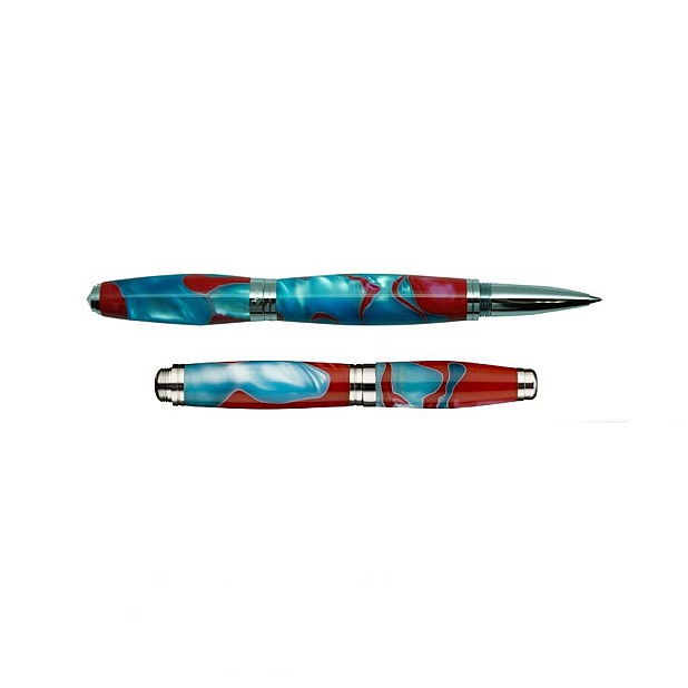 Récife Pearl Turquoise Red Rollerball